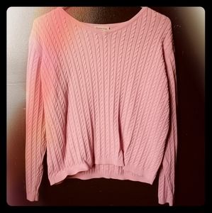 Pink cord sweater